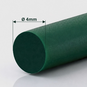 Rundriemen PU85A grün geraut, Durchmesser 4 mm