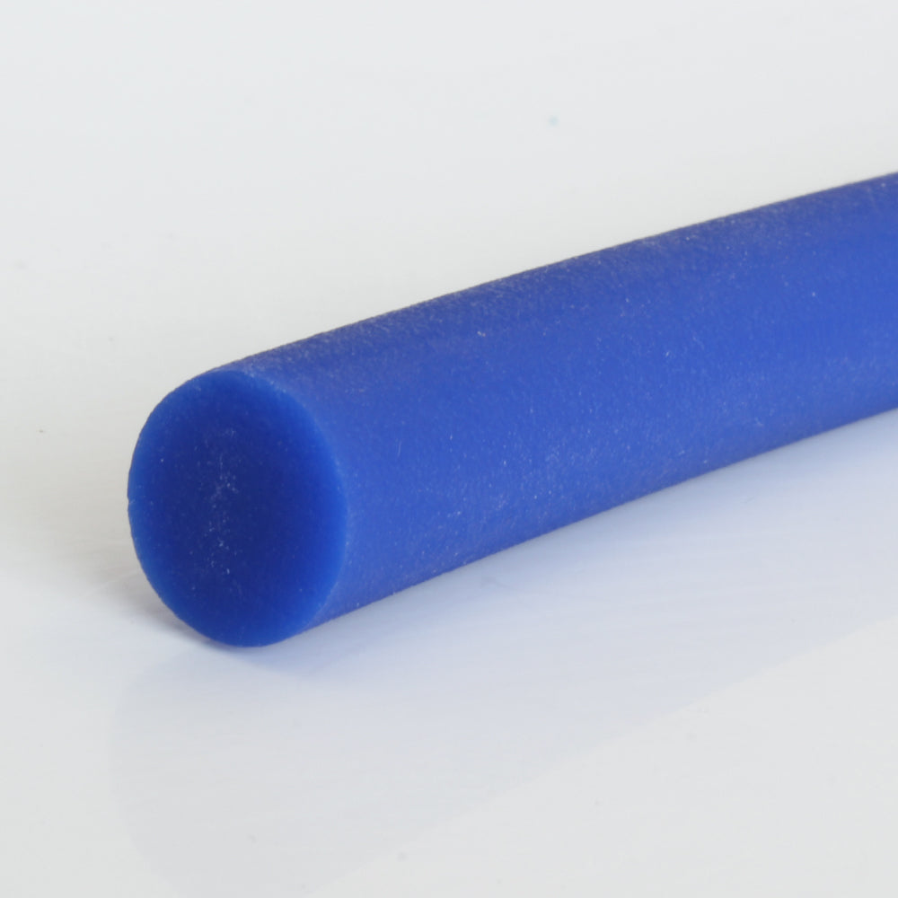 Rundriemen PU85A ultramarinblau geraut, Durchmesser 7 mm, FDA/CE-konform